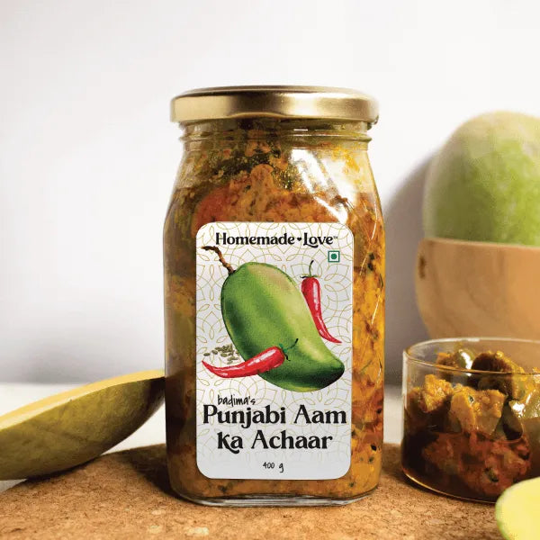 Punjabi Aam ka Achaar - Punjabi Mango Pickle - Homemade Love