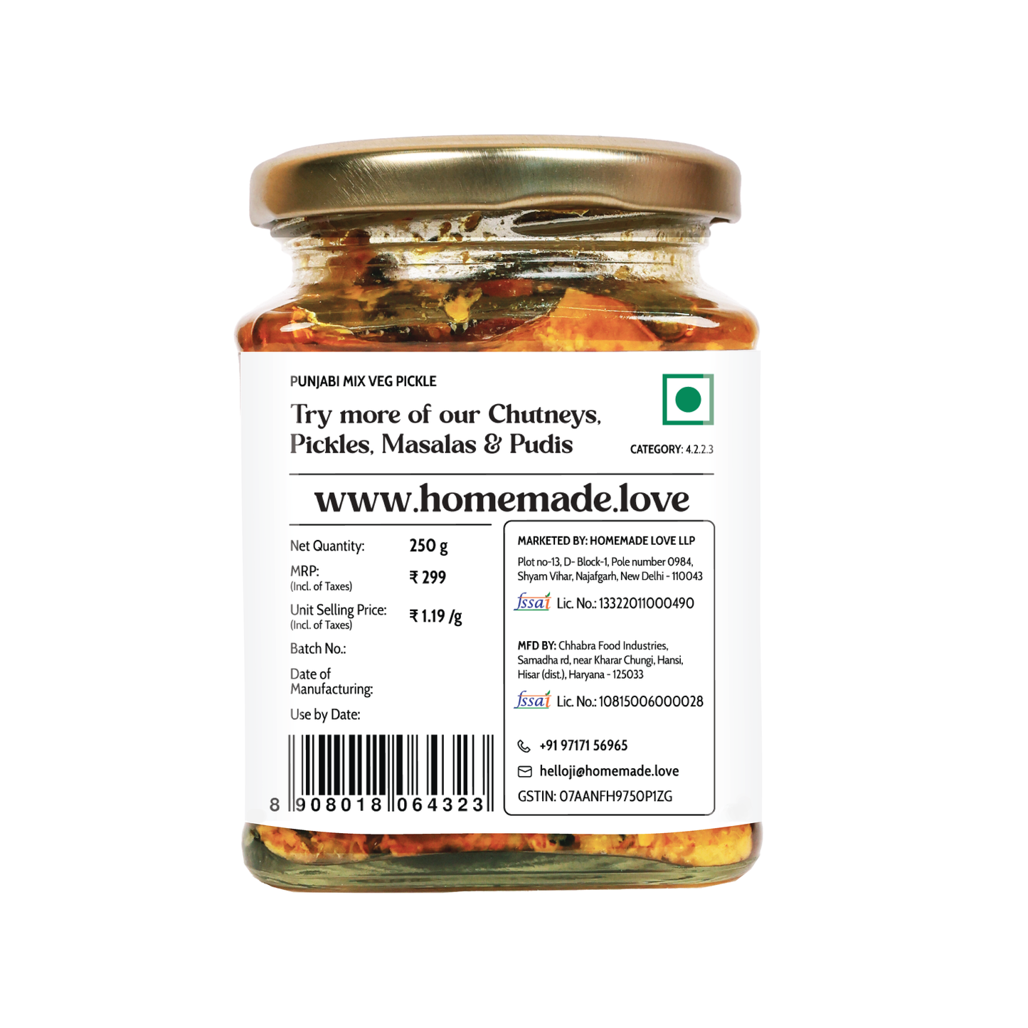 Punjabi Mix veg Pickle