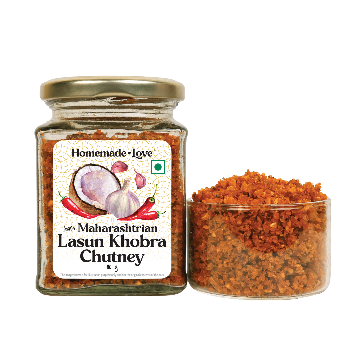Maharashtrian Lasun Khobra Chutney