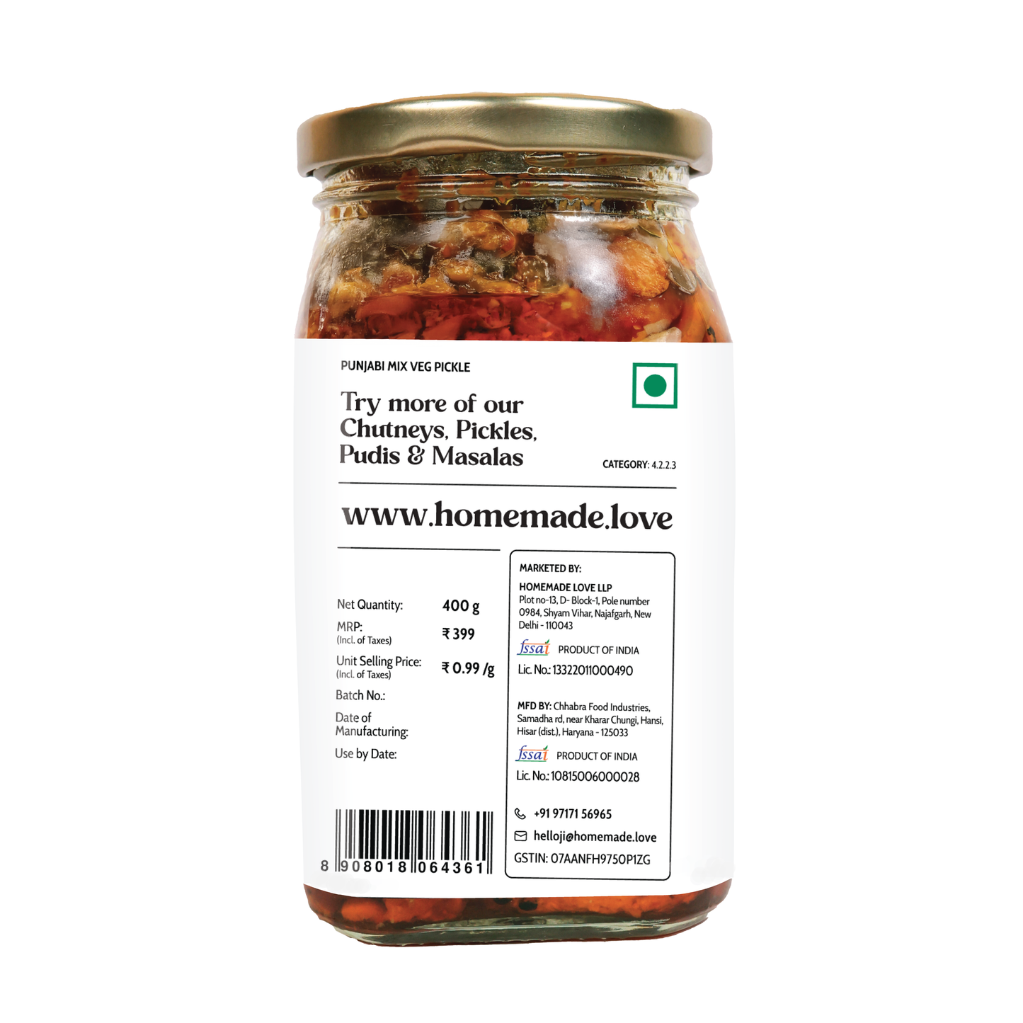 Punjabi Mix veg Pickle