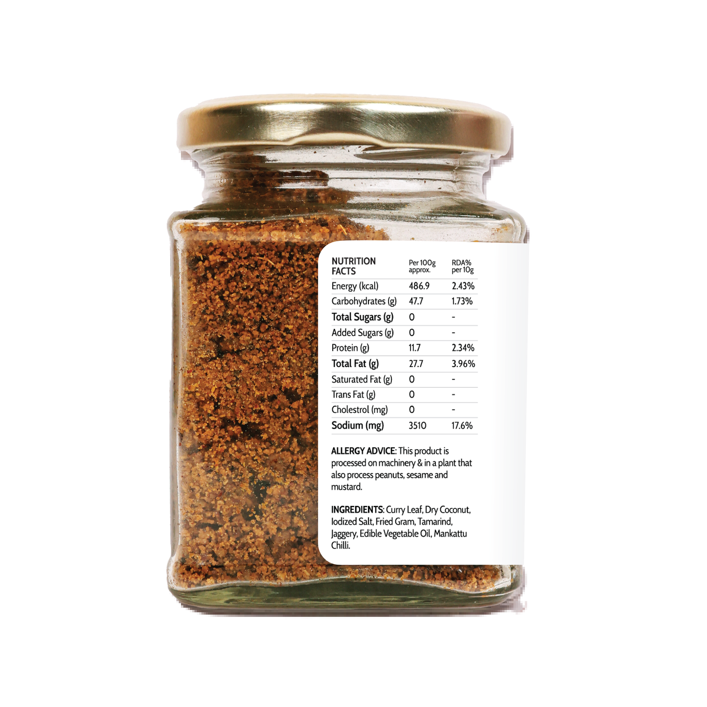 Curry Leaves Chutney Pudi