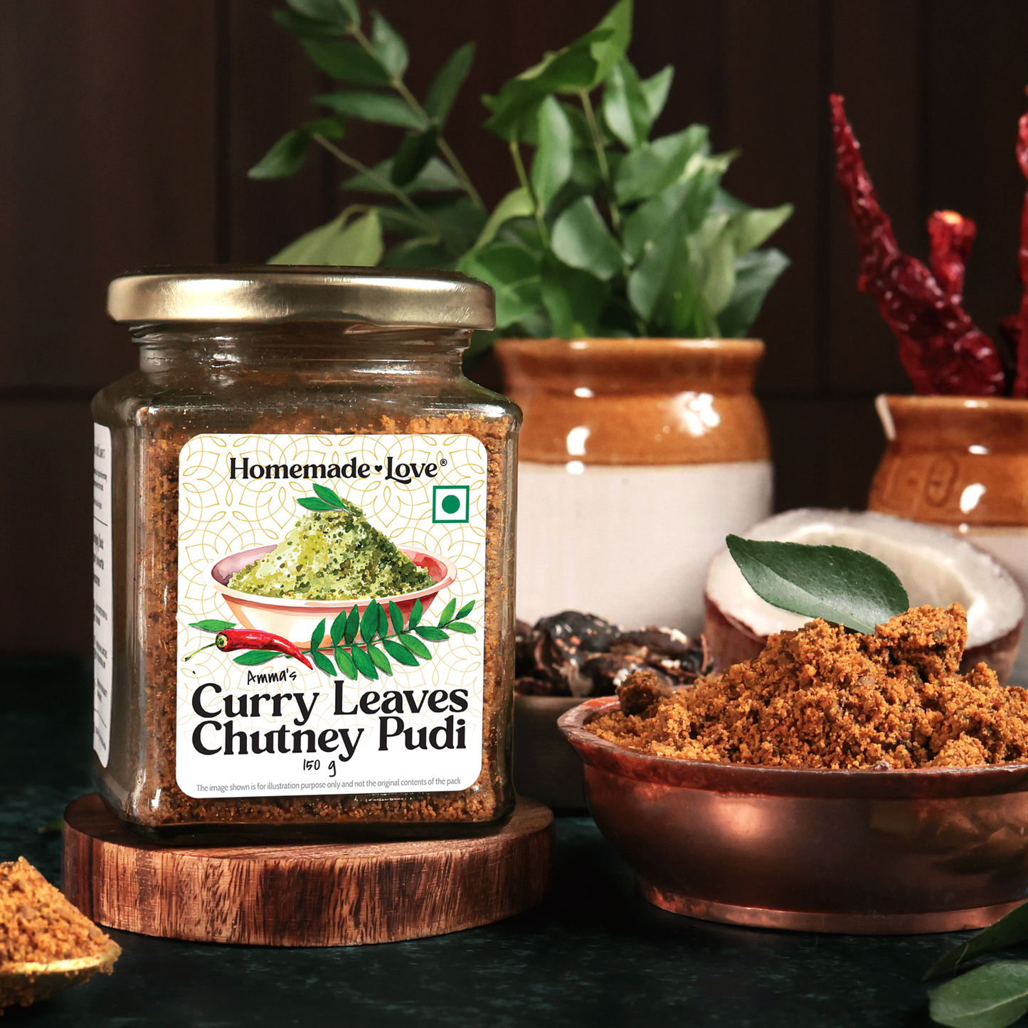 Curry Leaves Chutney Pudi