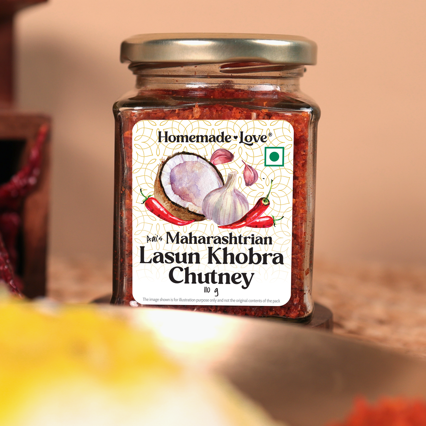 Maharashtrian Lasun Khobra Chutney
