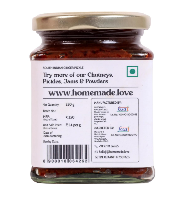 South Indian Ginger Pickle