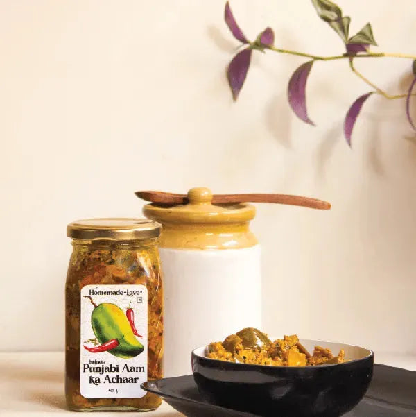 Punjabi Aam ka Achaar - Punjabi Mango Pickle - Homemade Love