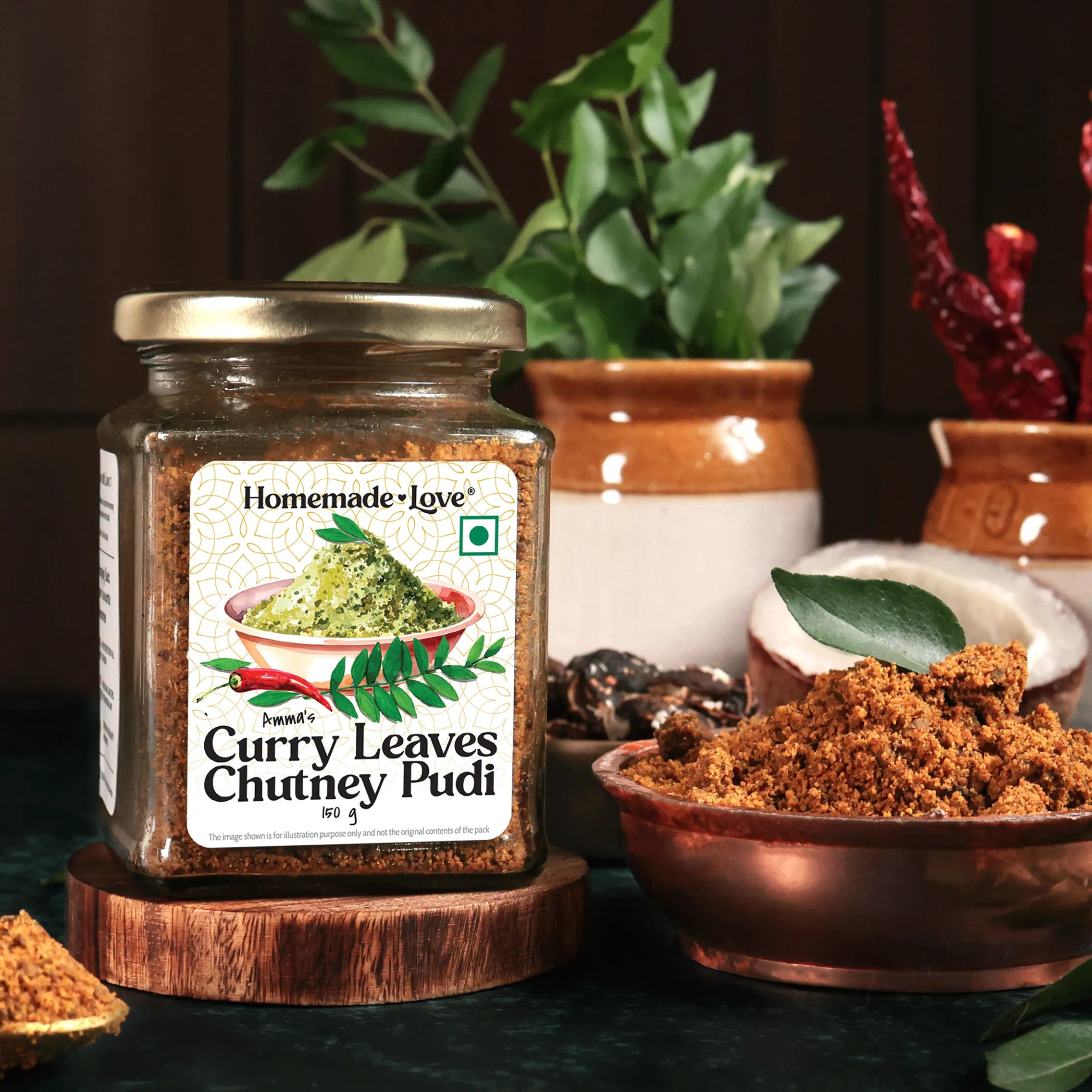 Curry Leaves Chutney Pudi