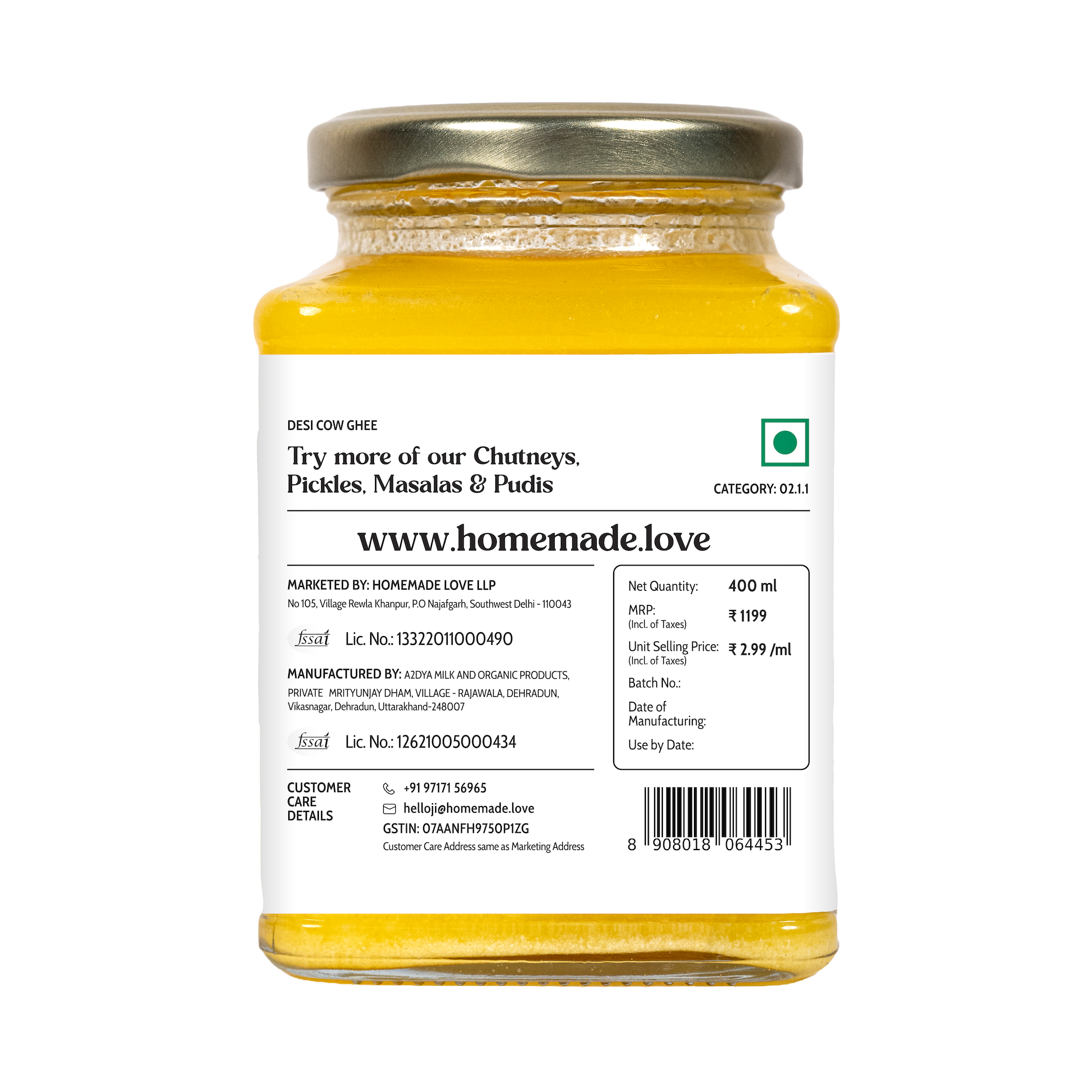 Desi Cow Ghee