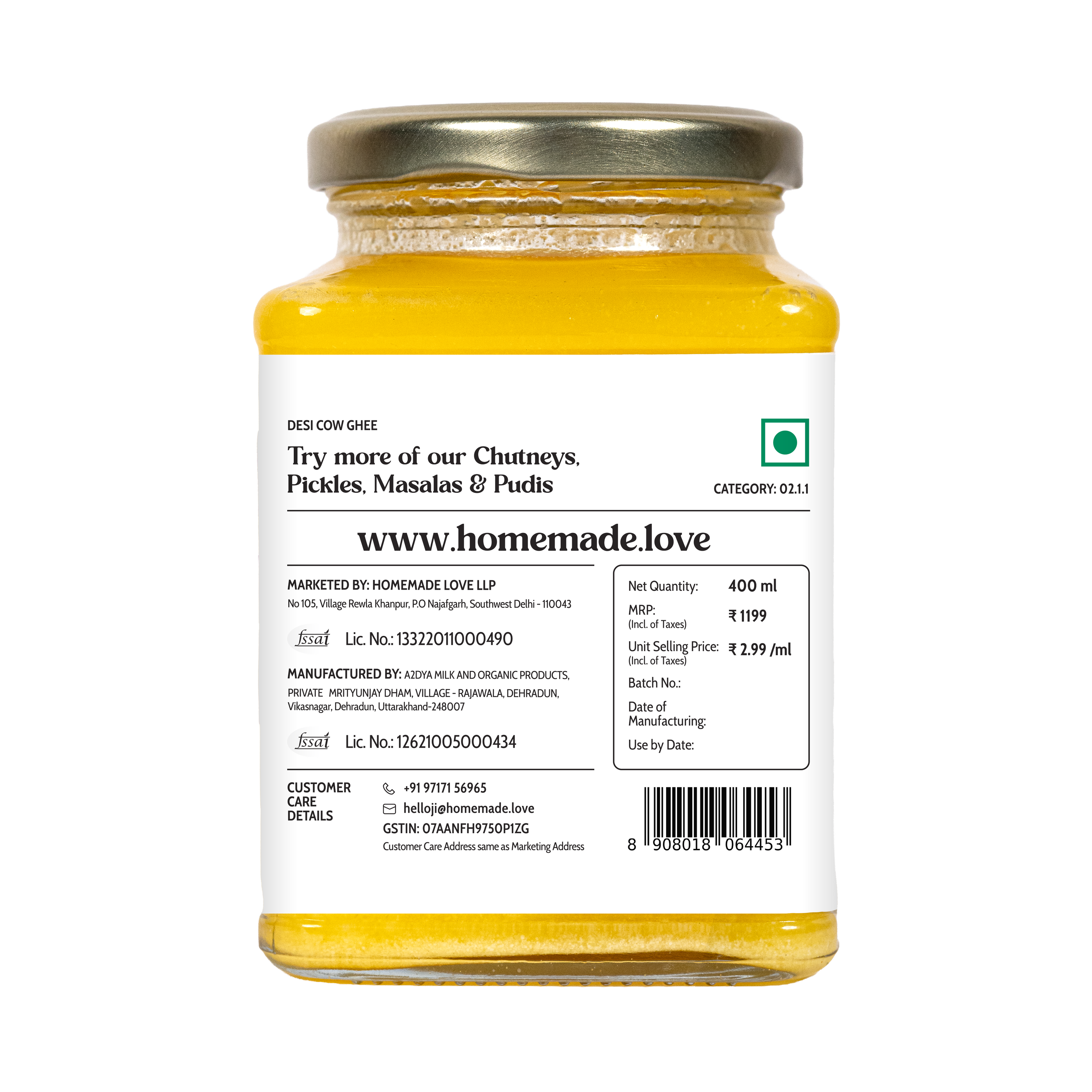 Desi Cow Ghee