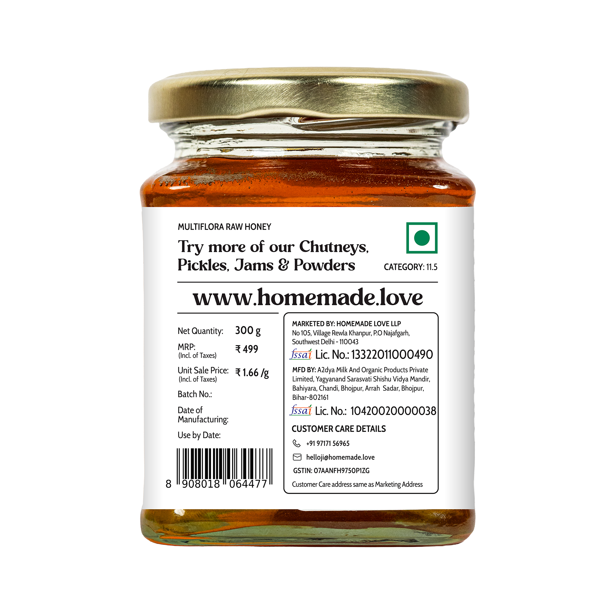 Multiflora Raw Honey