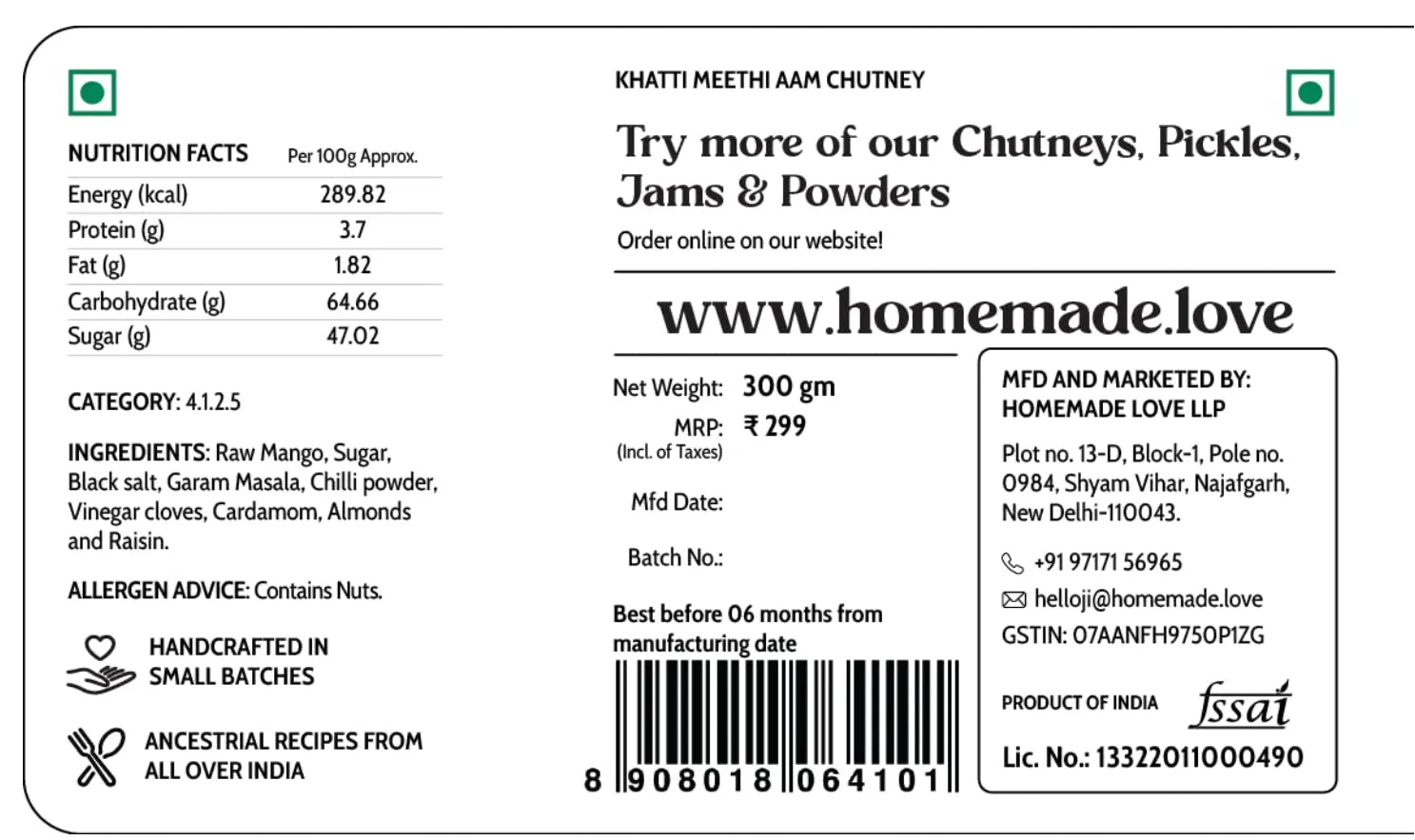 Khatti Meethi Aam Chutney